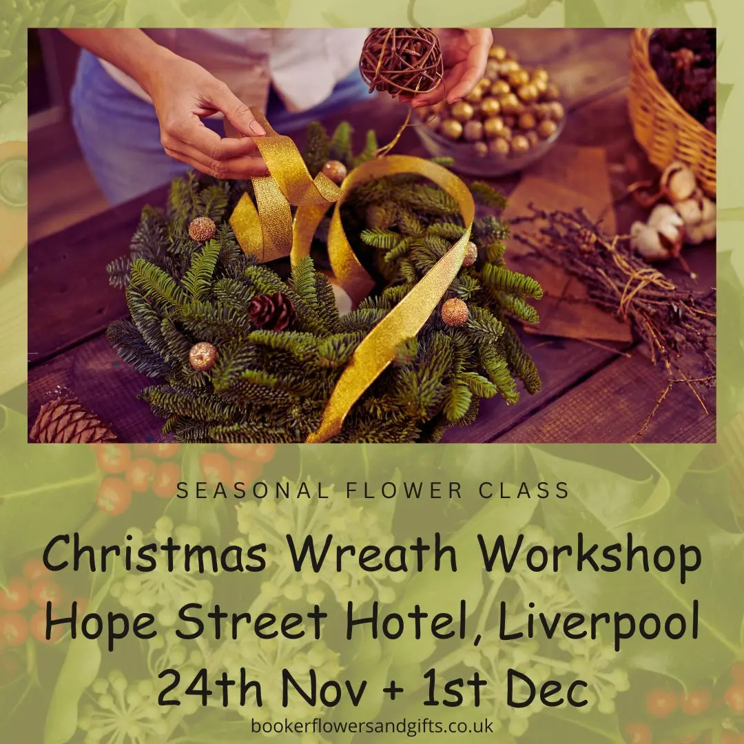 Christmas Wreath Making Workshop at Hope Street Hotel, Liverpool